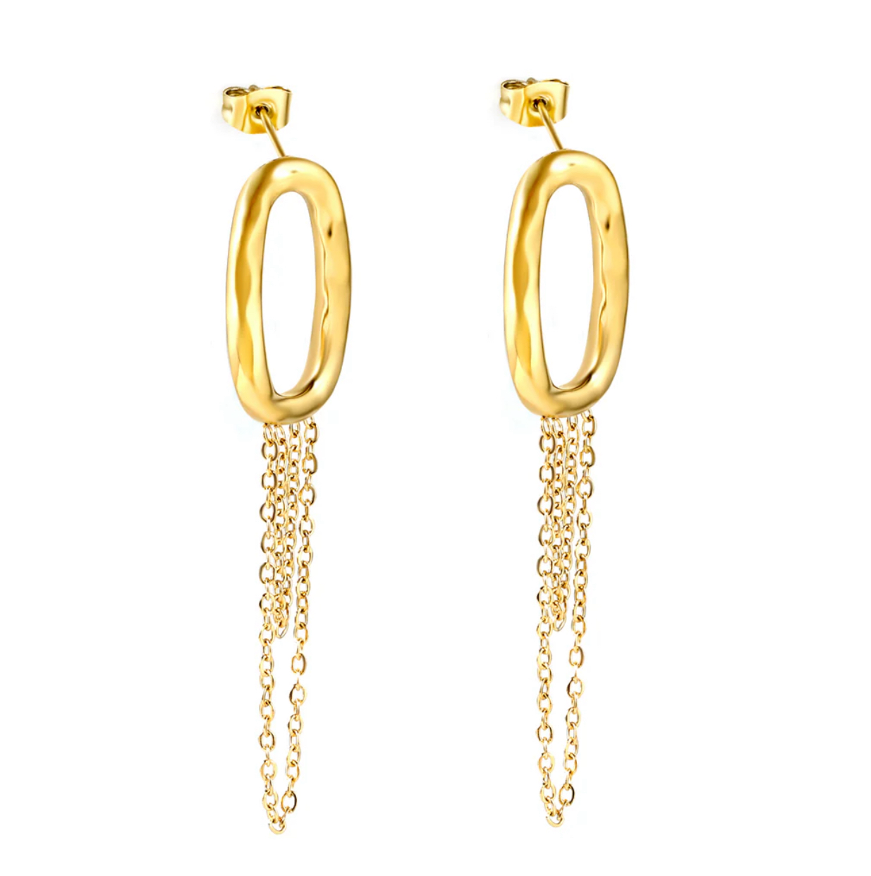 ED4 Oval Chain Earrings
