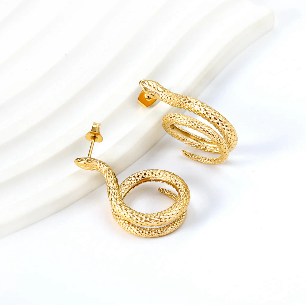ED5 Snake Hoop Earrings