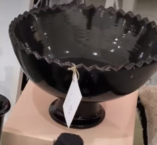 Large Moroccan Black Bowl