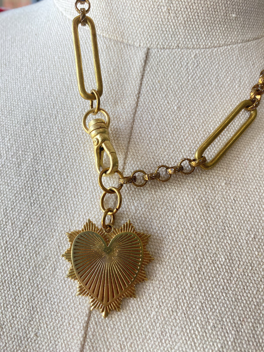 NVH Victorian Heart Fob Necklace