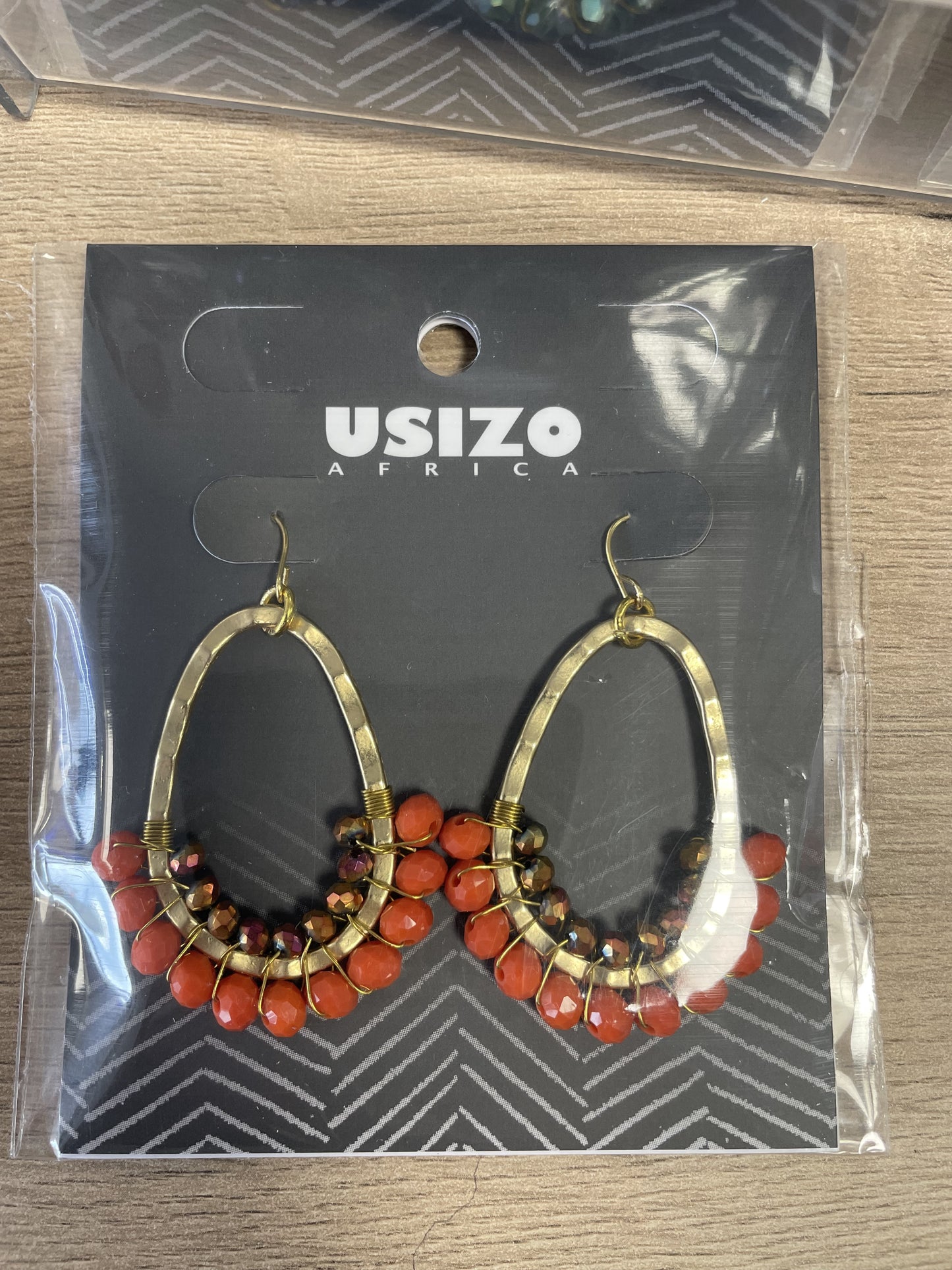 ECMH EARRING CRYSTALS MATT OVAL