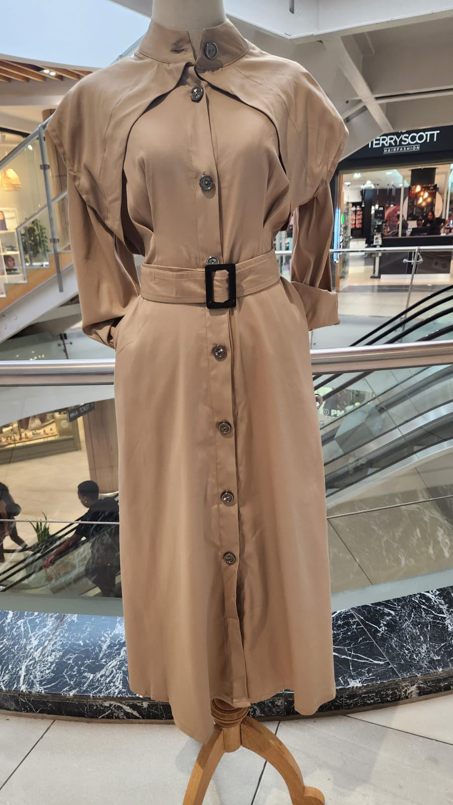 Bershka Trench 100% cotton sateen spandex