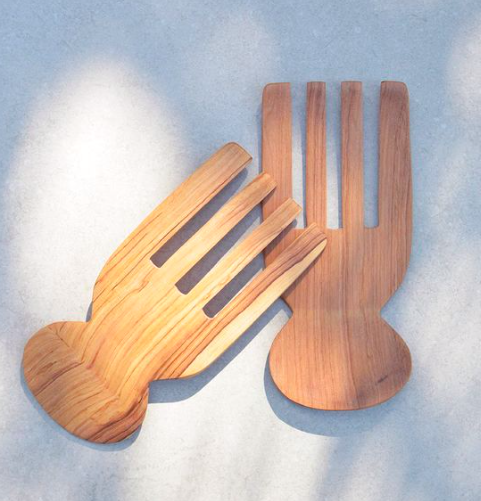 Olive Wood Salad Server Set