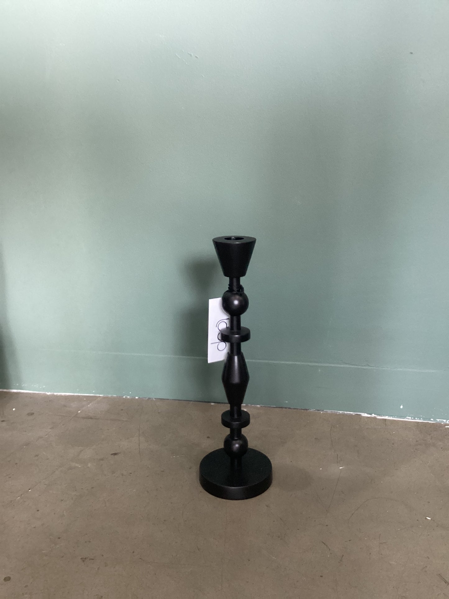 Candle Holder Metal Lrg Black