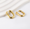 EH8 Oval Gold Hoops