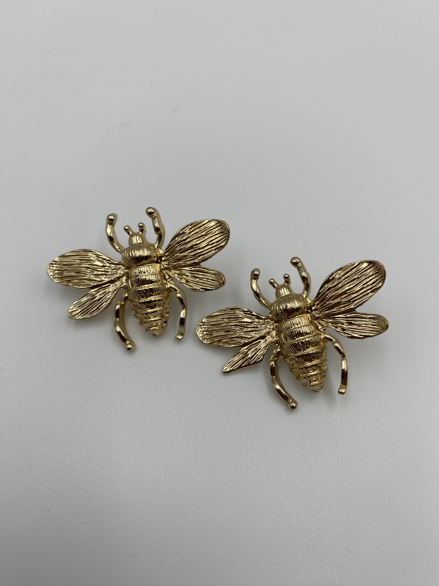 Gold Bee Earrings