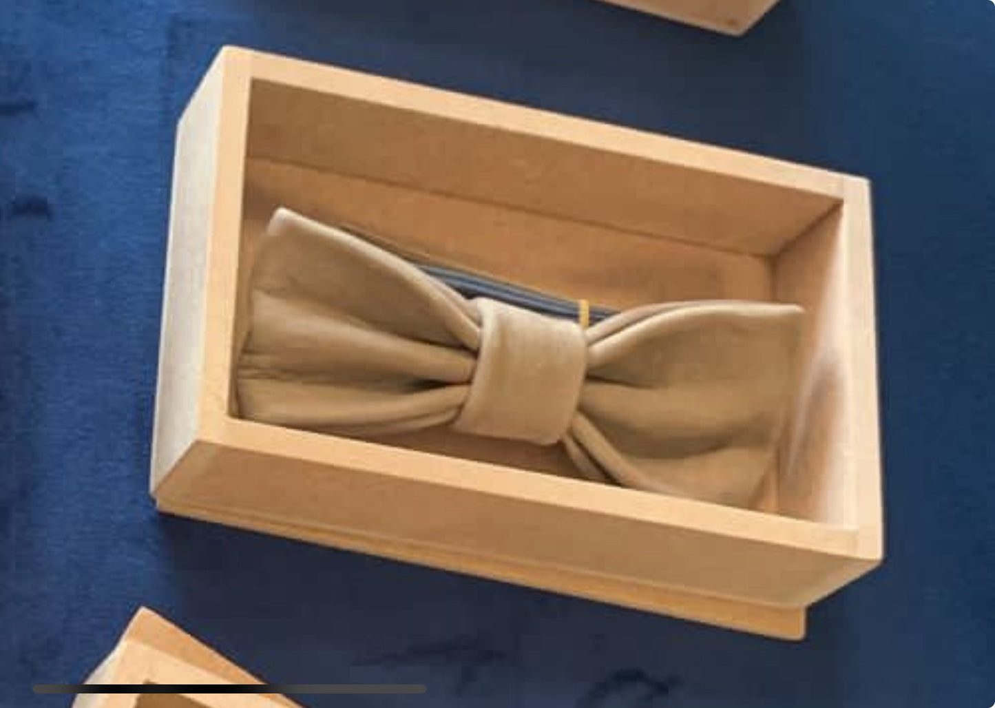 BP Leather bow tie