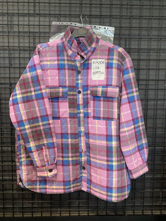 Pink Plaid Quilt Jacket