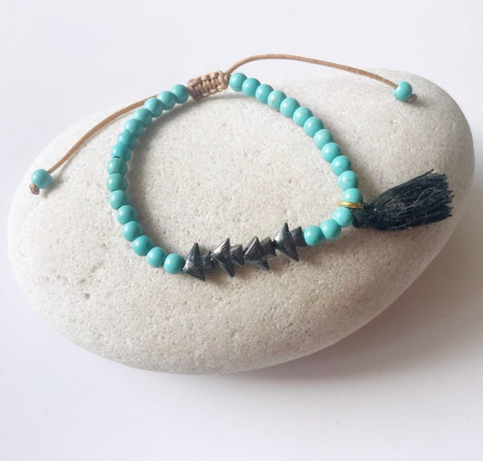 KOLONAKI Turq bracelet fishes