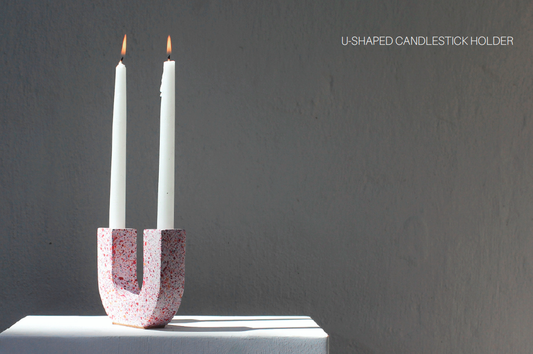 U Shaped Candlestick Holder