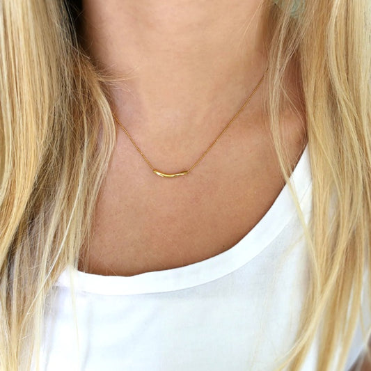 YGP Twisted tube necklace